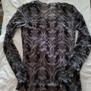🧡🏍🖤Harley Davidson Sheer top